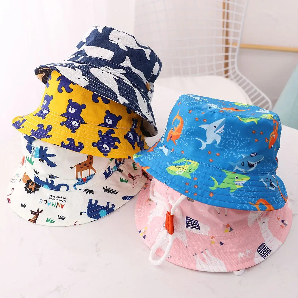 Baby hat children's windproof fisherman hat animal pattern hat baby accessories bebes accesorios recien nacido gorras para niños