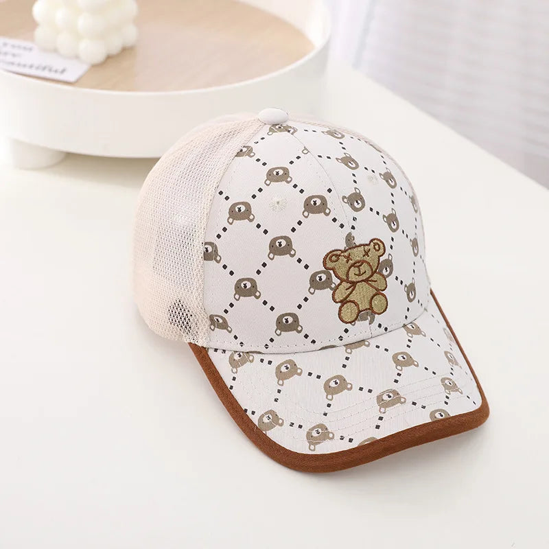 Cartoon Bear Baby Hat Kids Baseball Cap Toddler Gorras Bonnet Children's Cap Adjustable Peaked Hat бейсболка детская,gorra niños